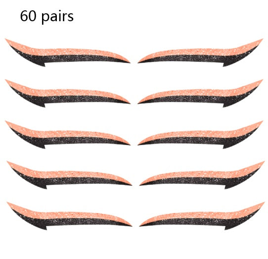 JMT-148554 Reusable Eyeliner Stickers in Multiple Colors – 10 Stickers per Pair, Various Designs Available