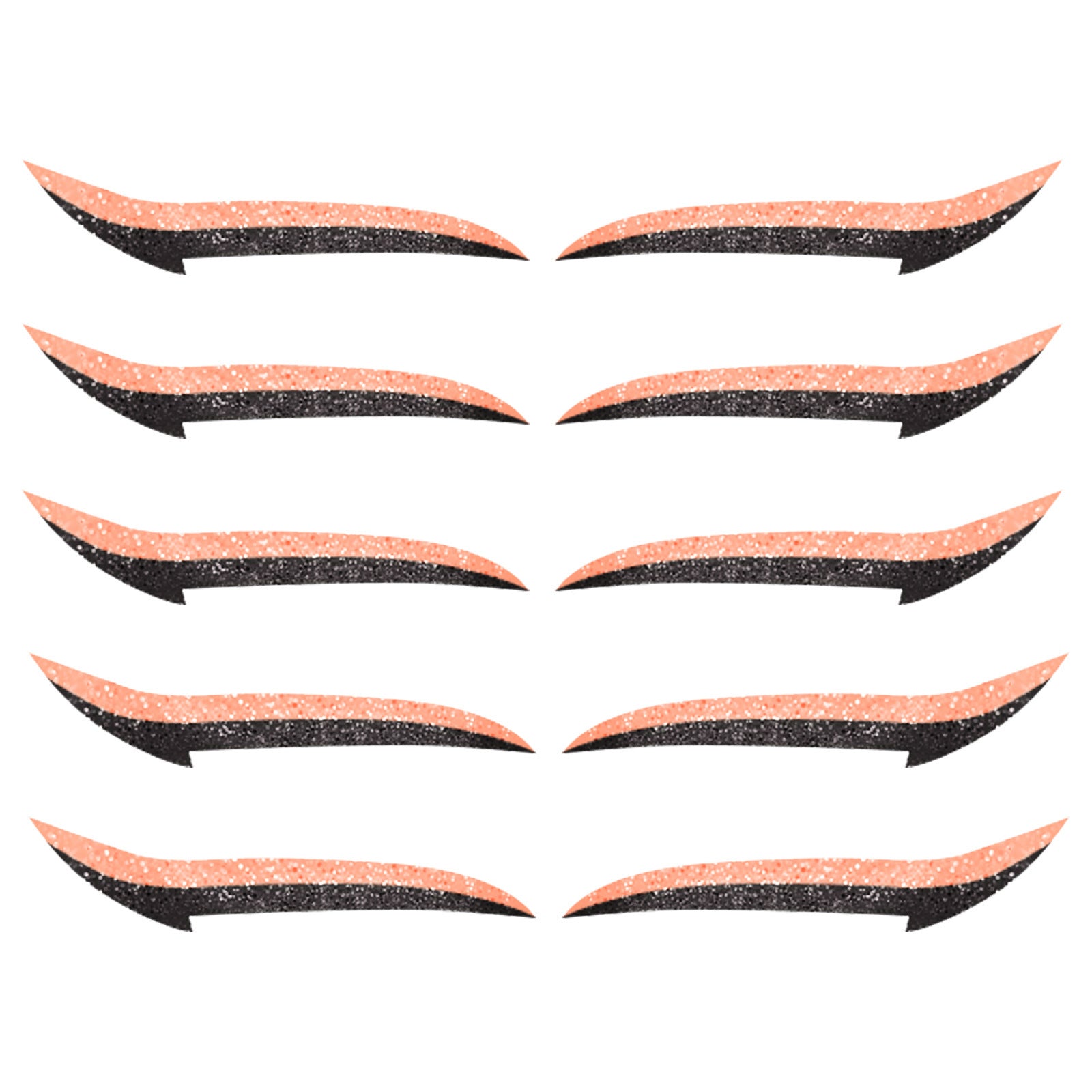 JMT-148554 Reusable Eyeliner Stickers in Multiple Colors – 10 Stickers per Pair, Various Designs Available