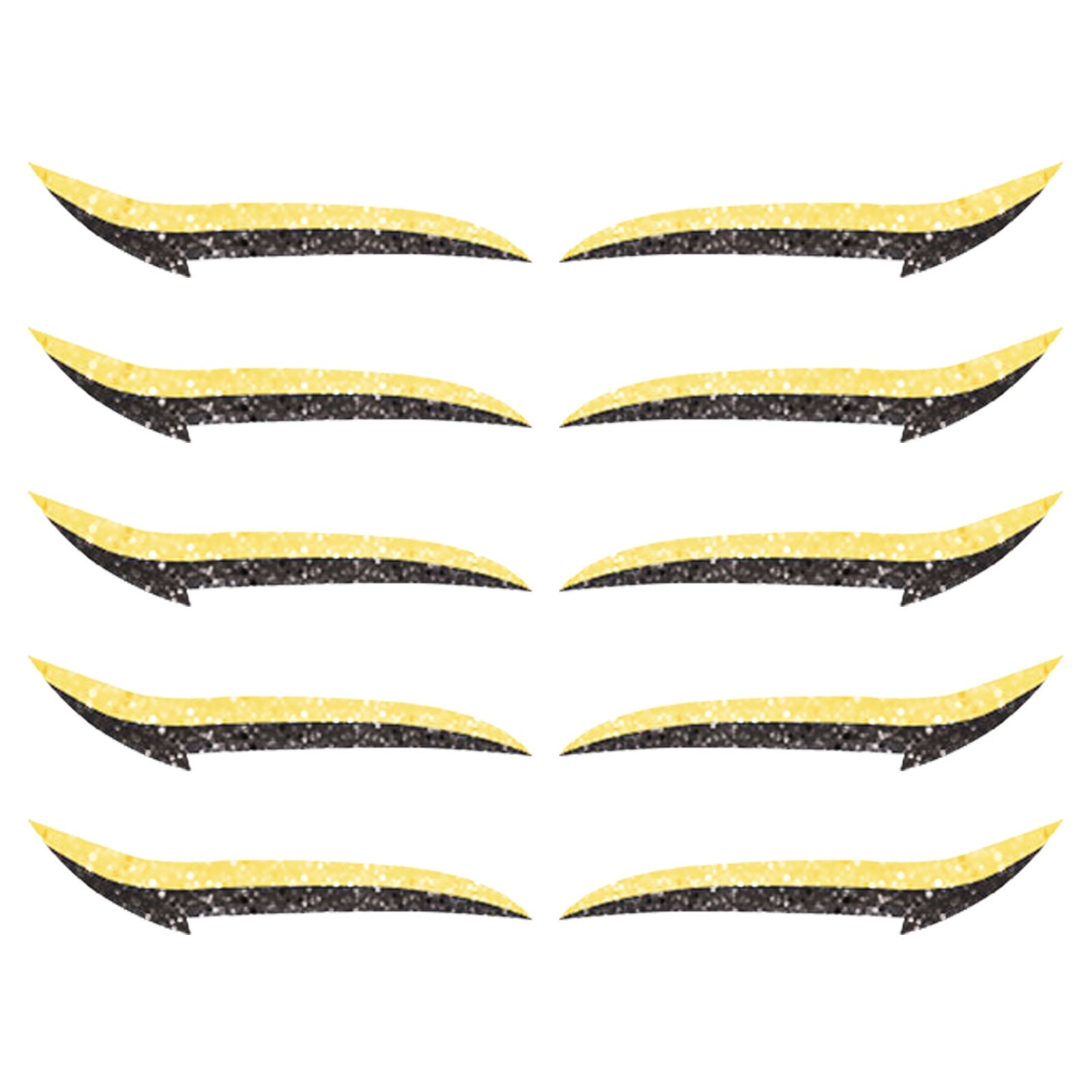 JMT-148554 Reusable Eyeliner Stickers in Multiple Colors – 10 Stickers per Pair, Various Designs Available