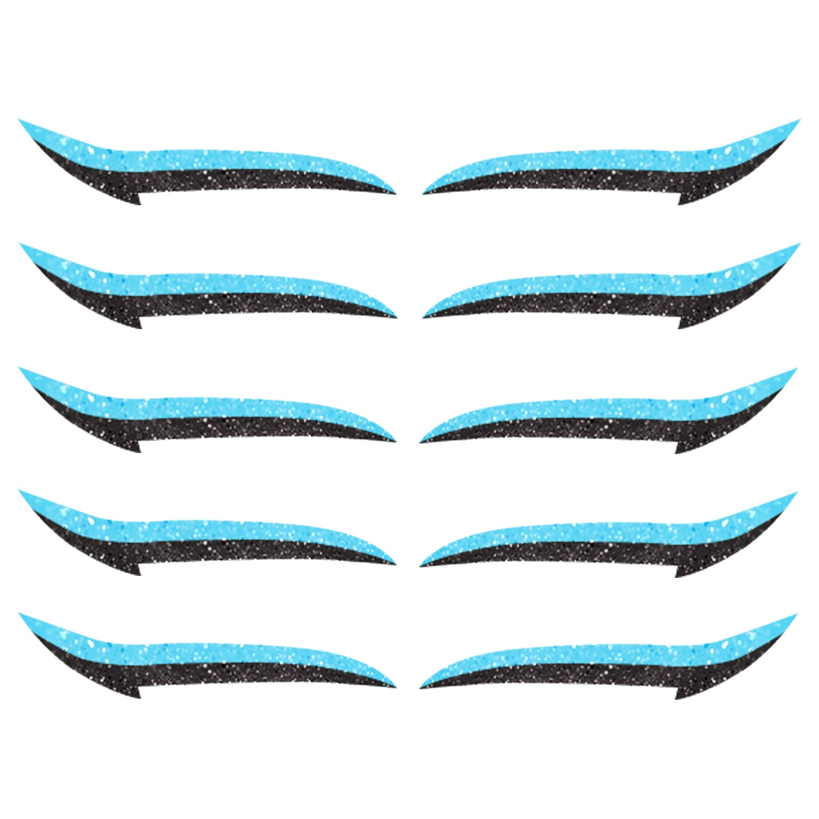 JMT-148554 Reusable Eyeliner Stickers in Multiple Colors – 10 Stickers per Pair, Various Designs Available