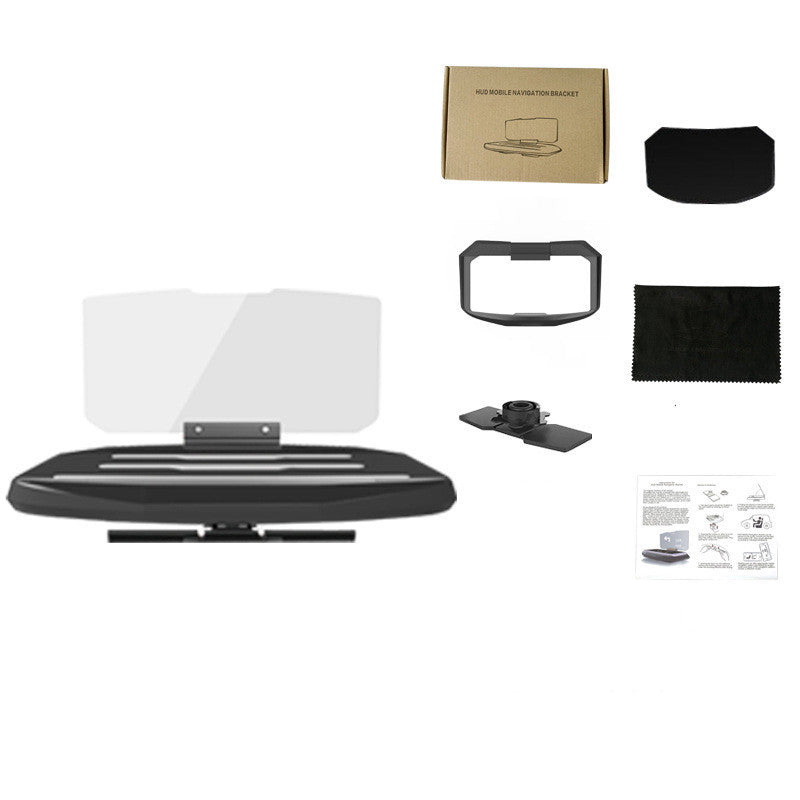 JMT-148810 Universal Wireless Charging Car Head-Up Display with Smartphone Navigation Bracket