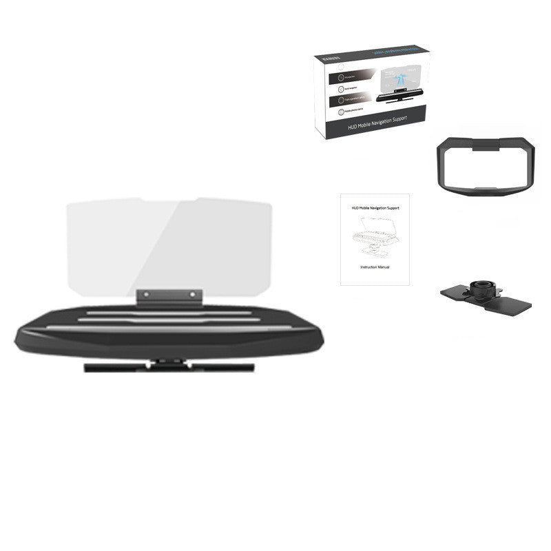 JMT-148810 Universal Wireless Charging Car Head-Up Display with Smartphone Navigation Bracket