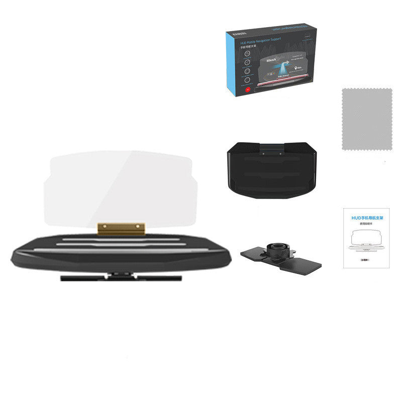 JMT-148810 Universal Wireless Charging Car Head-Up Display with Smartphone Navigation Bracket