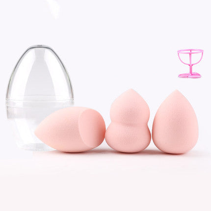 JMT-149258 Hydrophilic Polyurethane Gourd-Shaped Powder Puff - 3 Pack, Skin-Friendly, Wet & Dry Use