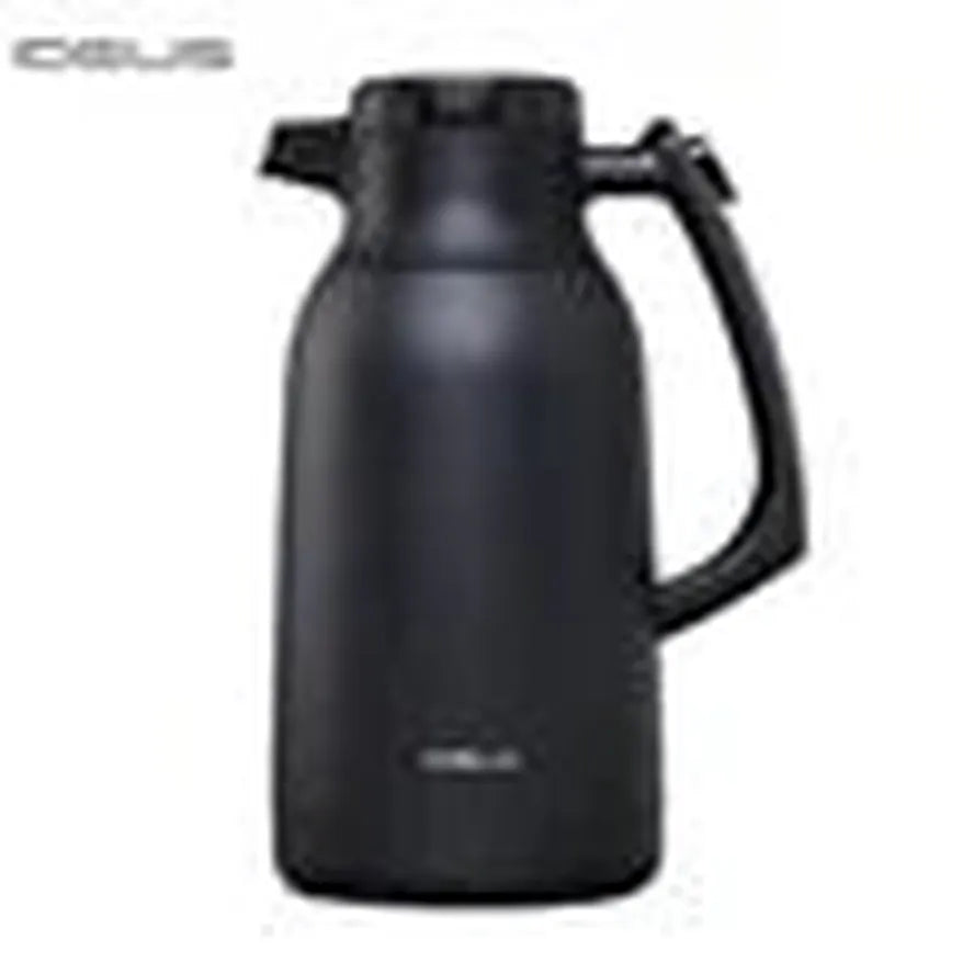 JMT-149386 Vacuum Insulated Stainless Steel Tea and Coffee Pot - 2L Capacity, Available in Black, White, Silver