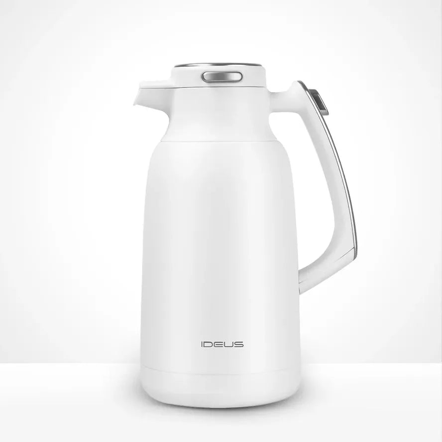 JMT-149386 Vacuum Insulated Stainless Steel Tea and Coffee Pot - 2L Capacity, Available in Black, White, Silver