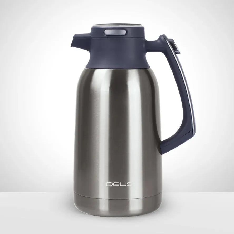 JMT-149386 Vacuum Insulated Stainless Steel Tea and Coffee Pot - 2L Capacity, Available in Black, White, Silver