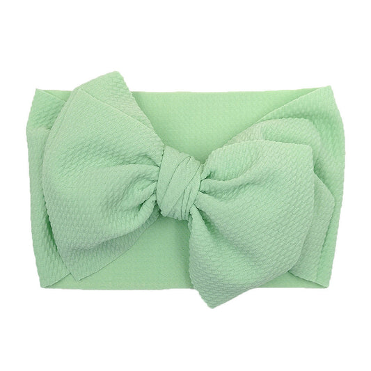 JMT-149962 Plaid Bowknot Headband with Big Butterfly Design