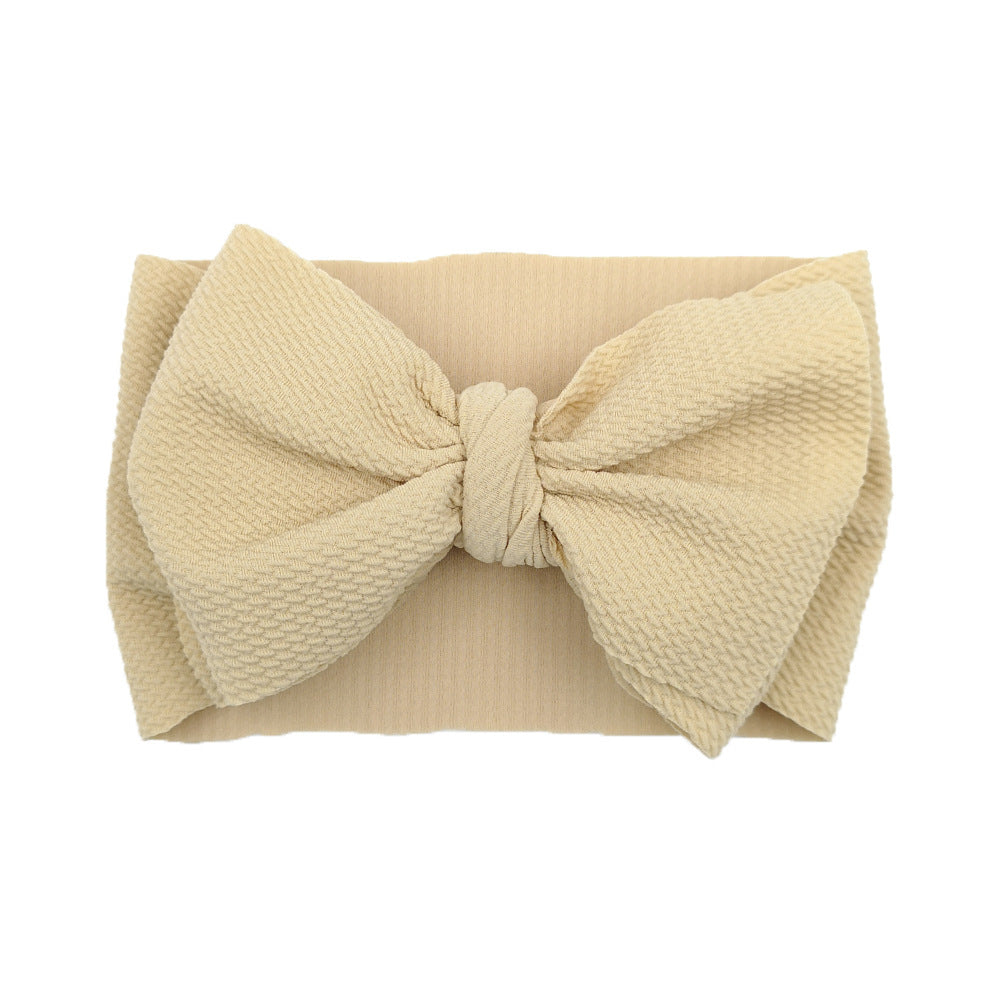 JMT-149962 Plaid Bowknot Headband with Big Butterfly Design