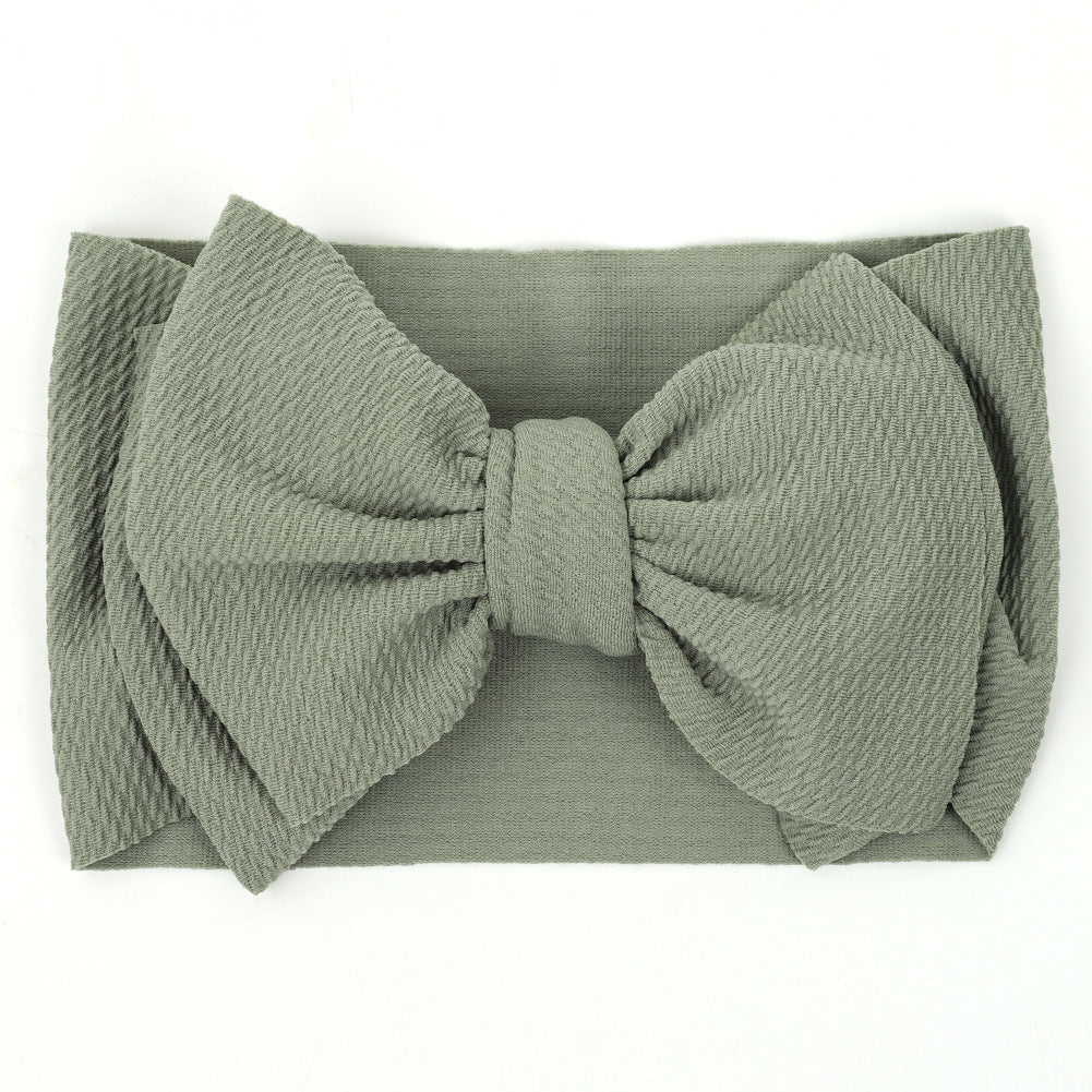 JMT-149962 Plaid Bowknot Headband with Big Butterfly Design