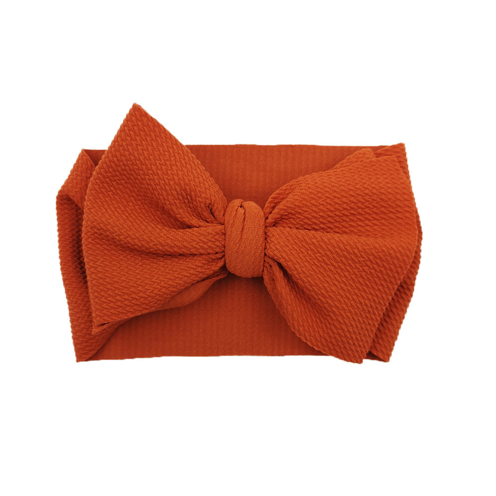 JMT-149962 Plaid Bowknot Headband with Big Butterfly Design