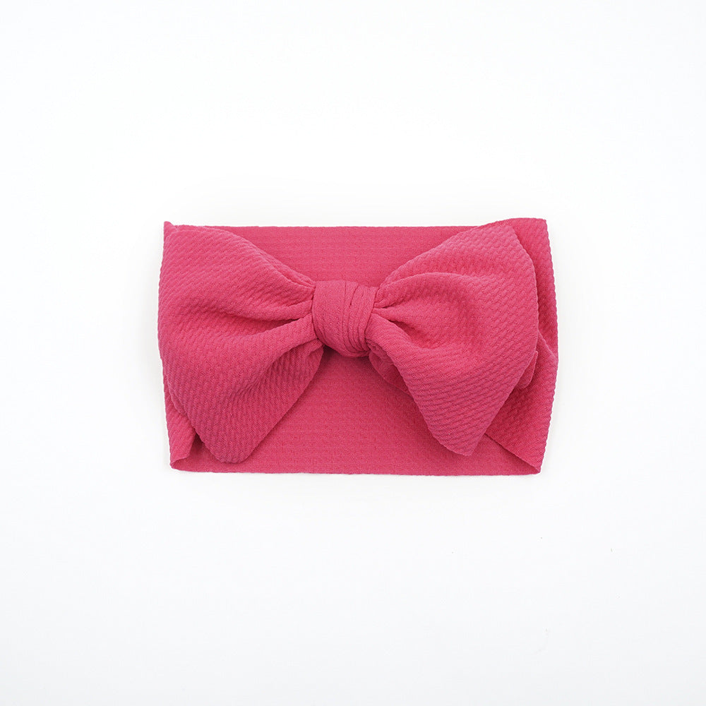 JMT-149962 Plaid Bowknot Headband with Big Butterfly Design