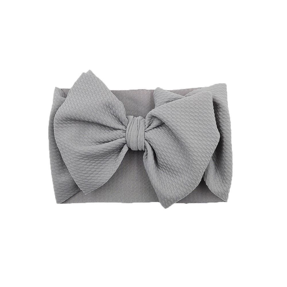 JMT-149962 Plaid Bowknot Headband with Big Butterfly Design