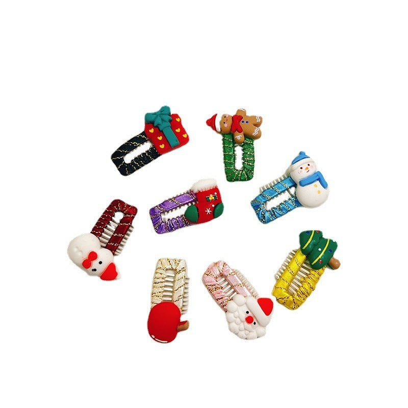 JMT-150090 Christmas-Themed Pet Hair Accessories Set for Cats and Dogs - 3, 6, or 8 Pieces Including Festive Designs