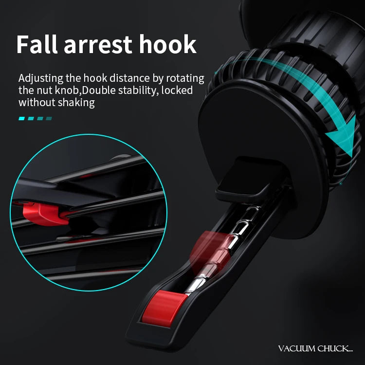 JMT-150090 Universal 10W Wireless Car Phone Holder with 360-Degree Rotation for Air Vent Mount