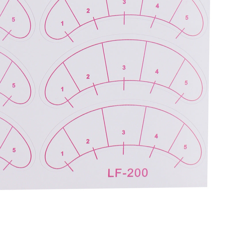 JMT-150538 Isolation Eye Stickers for Eyelash Grafting Practice - Tear Resistant and Tough Paper with Marked Scale for Novices