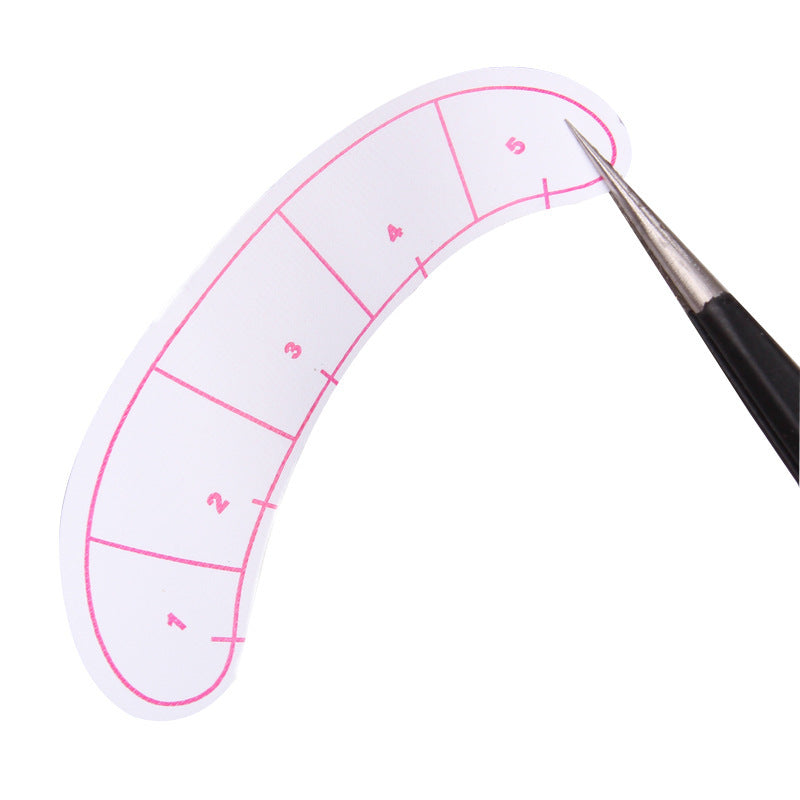 JMT-150538 Isolation Eye Stickers for Eyelash Grafting Practice - Tear Resistant and Tough Paper with Marked Scale for Novices