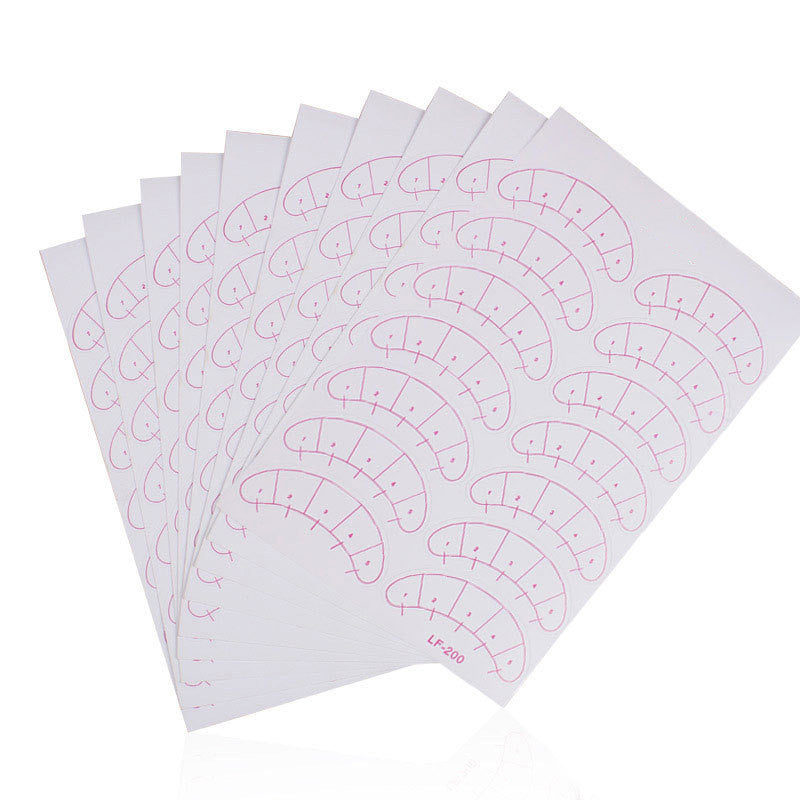 JMT-150538 Isolation Eye Stickers for Eyelash Grafting Practice - Tear Resistant and Tough Paper with Marked Scale for Novices