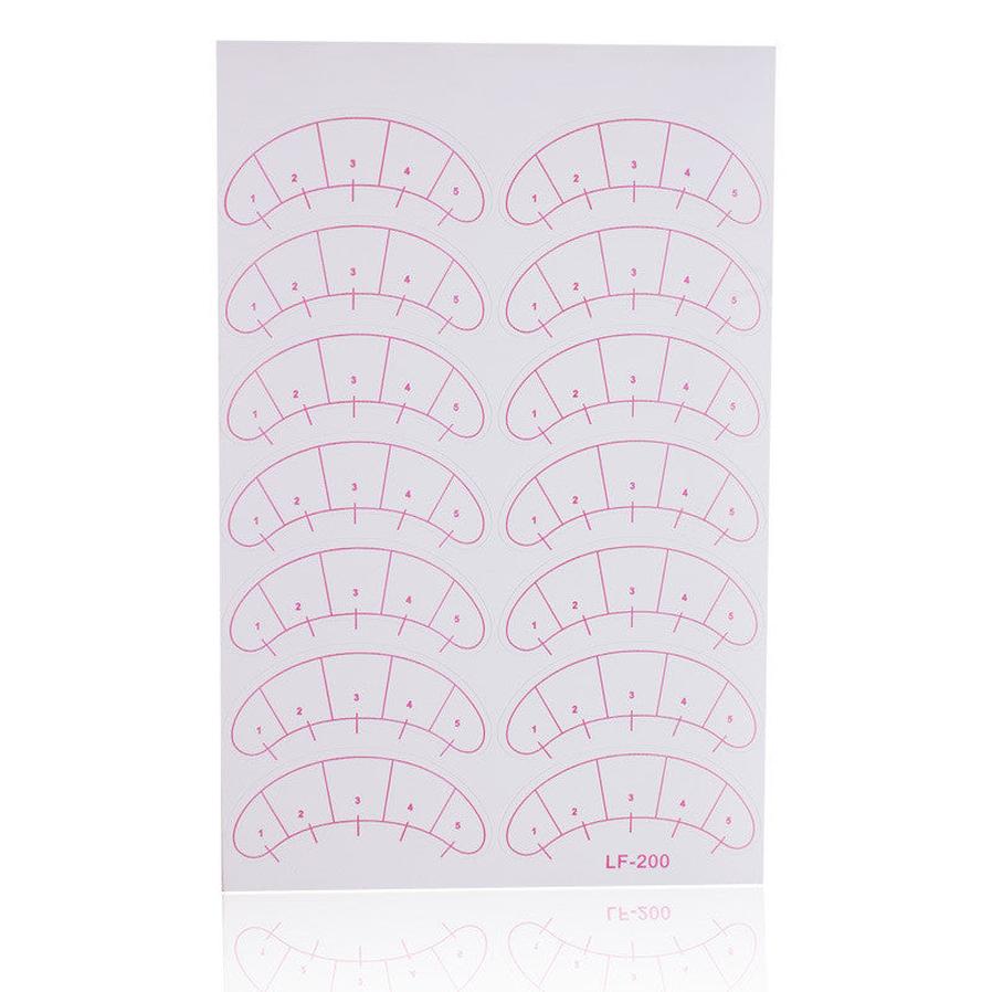JMT-150538 Isolation Eye Stickers for Eyelash Grafting Practice - Tear Resistant and Tough Paper with Marked Scale for Novices