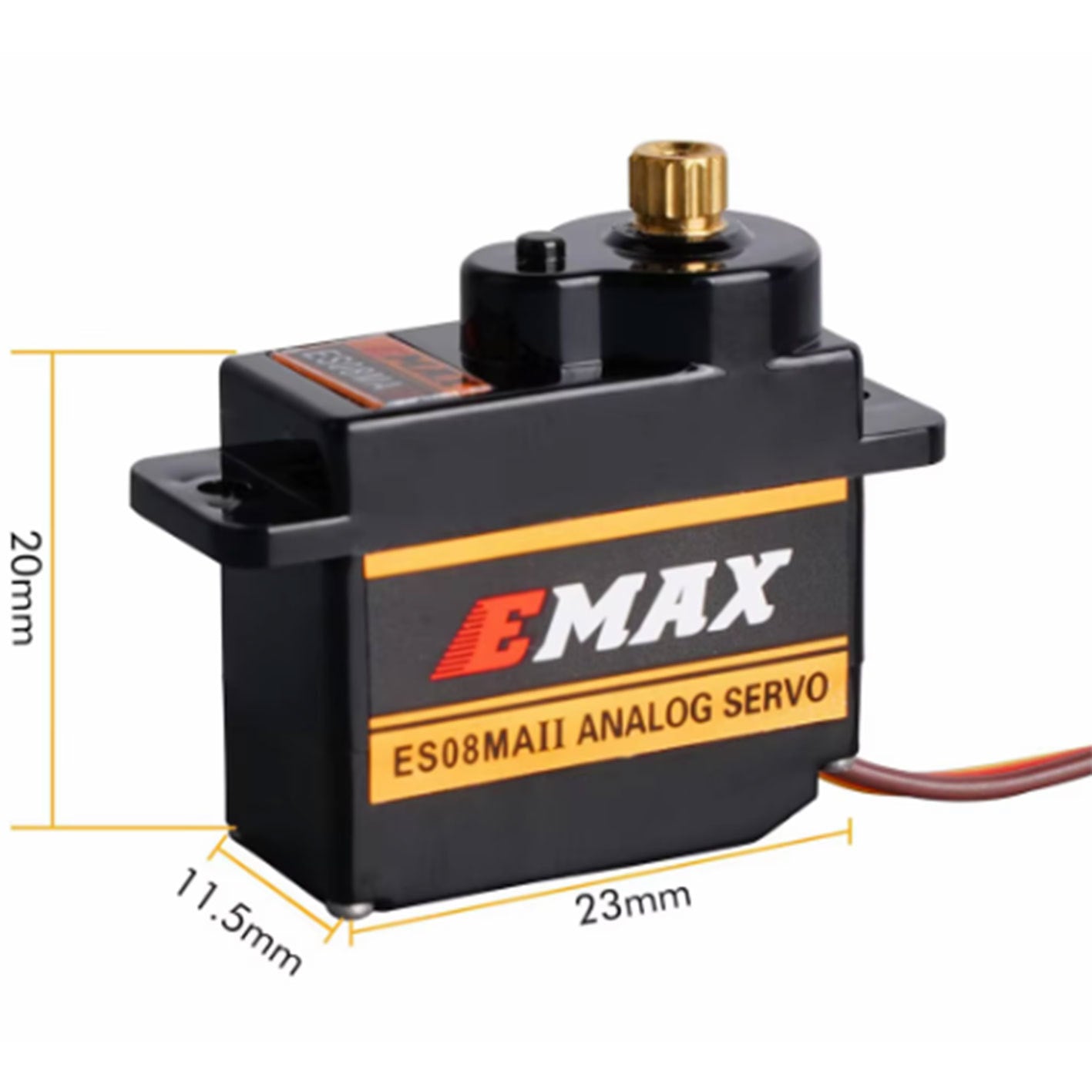 JMT-150730 Miniature Metal Steering Gear ES08MA with Copper and Rubber Teeth, Surface Mount, for Various Applications