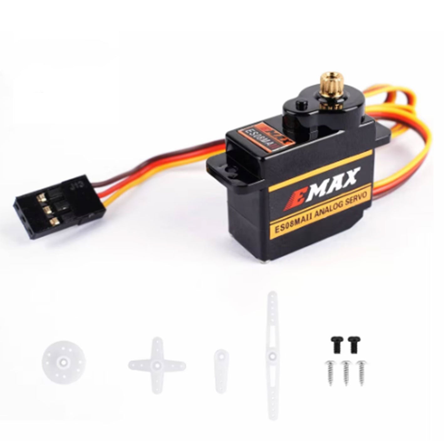 JMT-150730 Miniature Metal Steering Gear ES08MA with Copper and Rubber Teeth, Surface Mount, for Various Applications