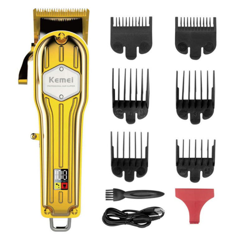 JMT-150730 Rechargeable Electric Hair Clipper with LCD Screen and Washable Blade