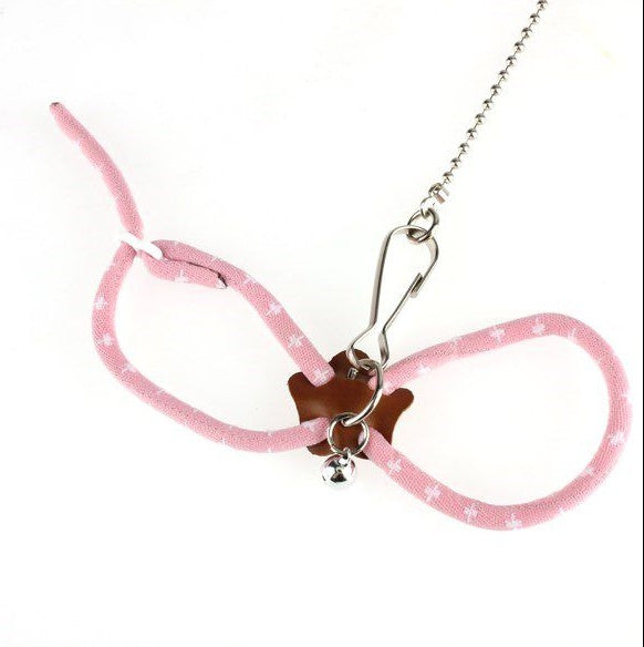 JMT-150922 Adjustable Soft Nylon Hamster Traction Rope with Bell for Comfort and Safety