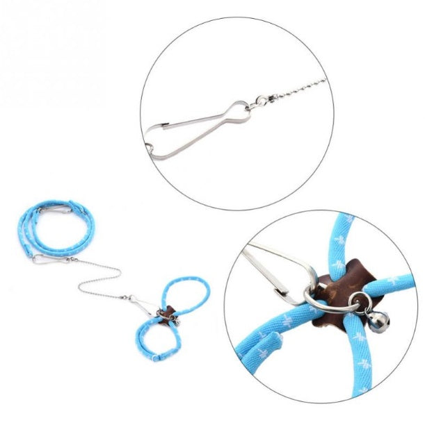 JMT-150922 Adjustable Soft Nylon Hamster Traction Rope with Bell for Comfort and Safety