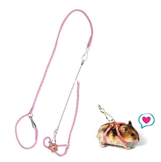 JMT-150922 Adjustable Soft Nylon Hamster Traction Rope with Bell for Comfort and Safety