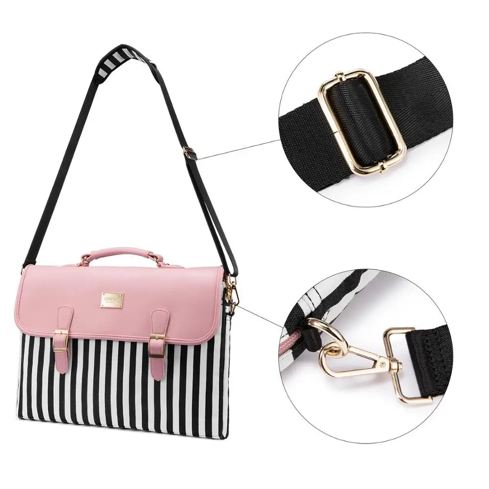 JMT-151242 Versatile 15.6 Inch Laptop Handbag for Women - Stylish Office Satchel with Shoulder Strap