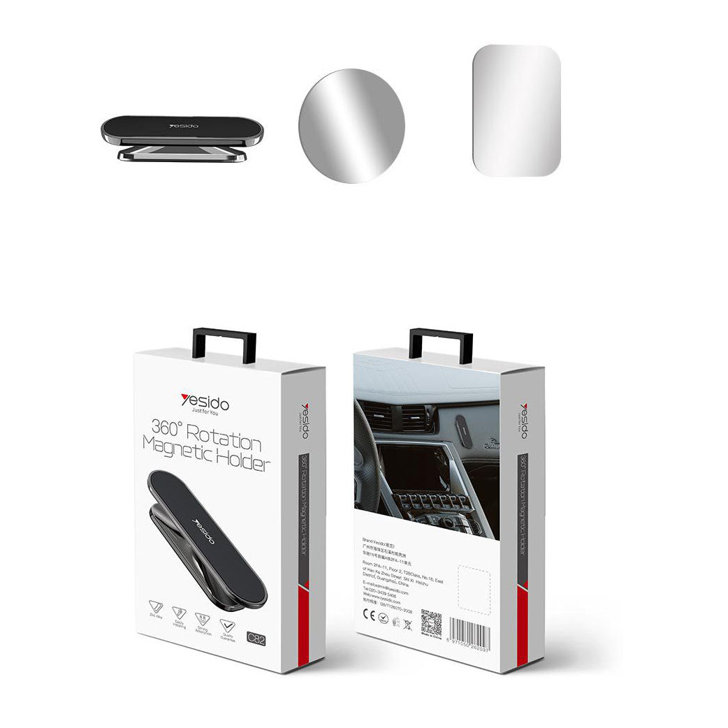 JMT-151434 Mini Zinc Alloy Magnetic Phone Holder for Cars - Strong N50 Magnet
