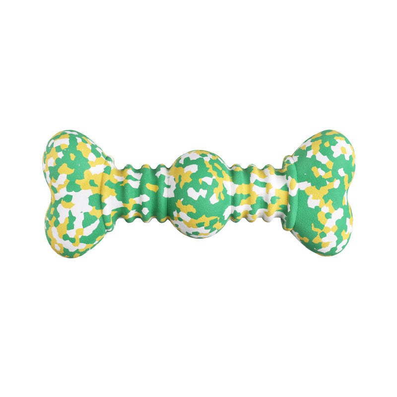 JMT-151562 Durable Natural Rubber Chew Toy for Medium to Large Dogs, Aggressive Chewers, Unique Camouflage Design