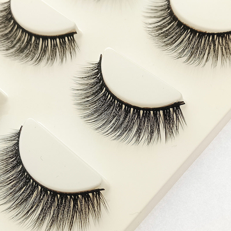 JMT-151690 3 Pairs of 3D Chemical Fiber Fake Eyelashes for Stunning Lashes