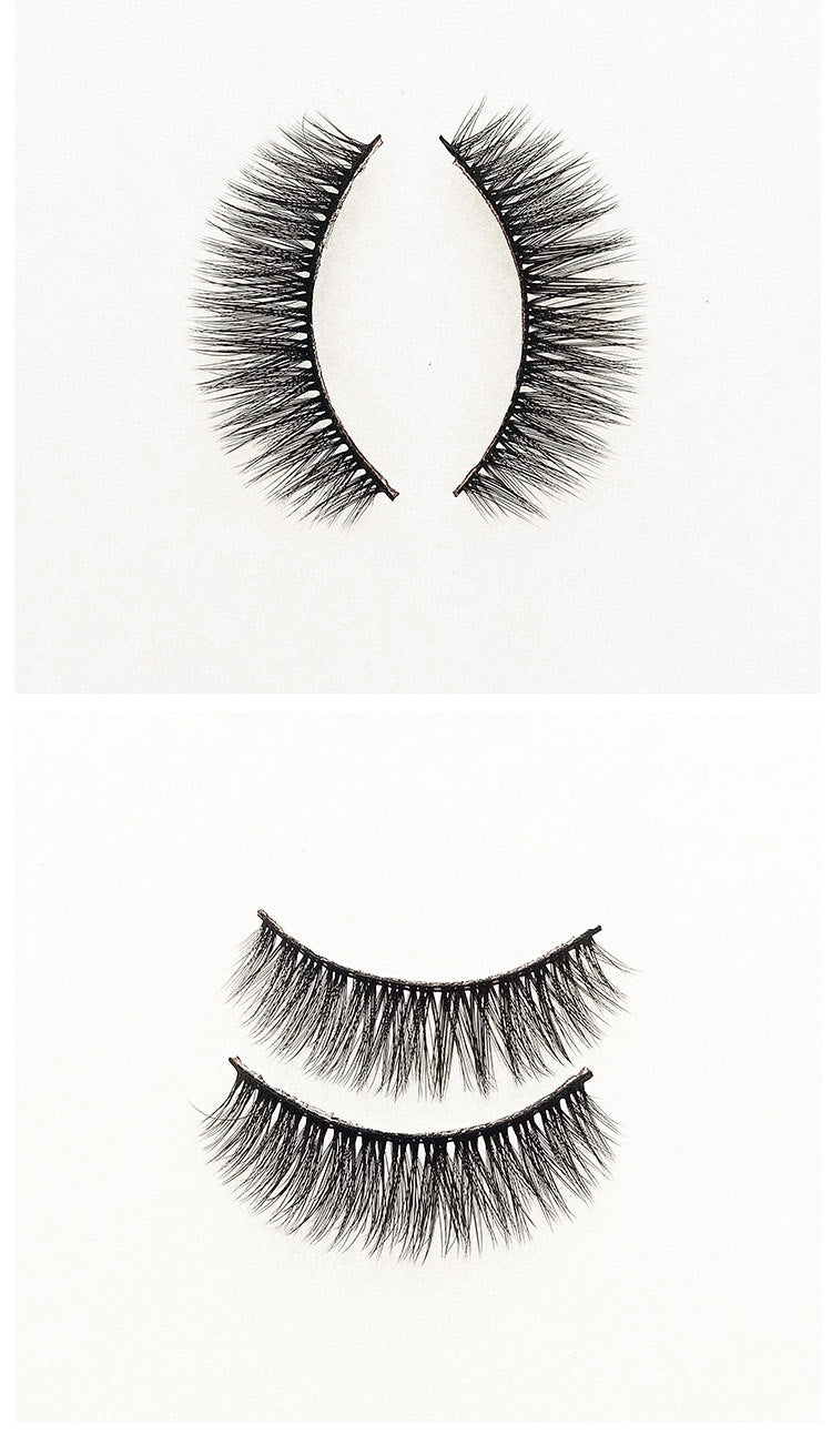 JMT-151690 3 Pairs of 3D Chemical Fiber Fake Eyelashes for Stunning Lashes