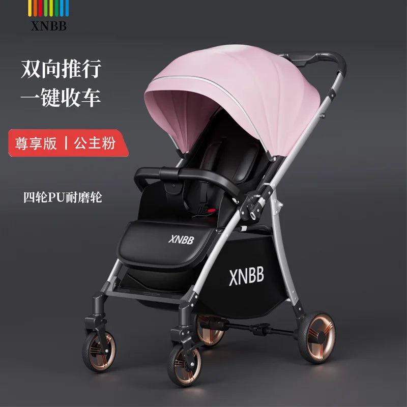 JMT-151754 Foldable Travel Stroller with Bidirectional Push and Adjustable Recline for Infants and Toddlers