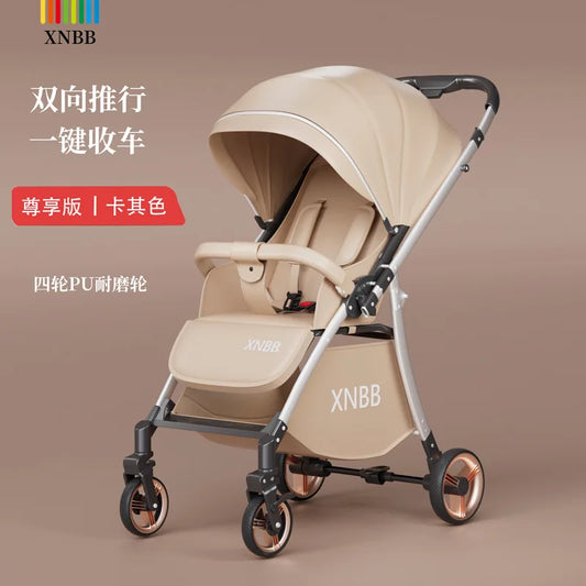 JMT-151754 Foldable Travel Stroller with Bidirectional Push and Adjustable Recline for Infants and Toddlers