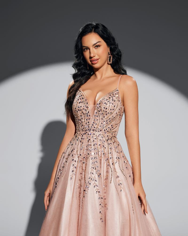 JMT-151818 Elegant Pink Evening Dress for Women - Style SH0061