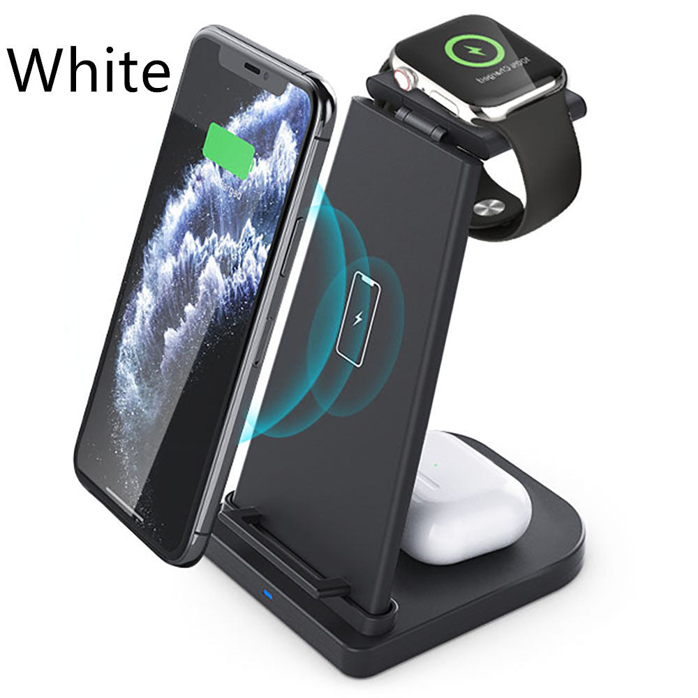 JMT-152266 Wireless Charging Station for Mobile Phones, Earphones, and Smartwatches - Detachable & Foldable Design