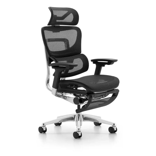 JMT-152330 Ergonomic High Back Office Chair with Adjustable Headrest and Swivel Nylon Mesh Design
