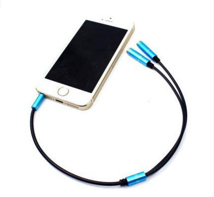 JMT-152906 3.5 mm Audio Splitter Cable - 1 Male to 2 Female Headphone Adapter for Car, Phone, Tablet, and MP3