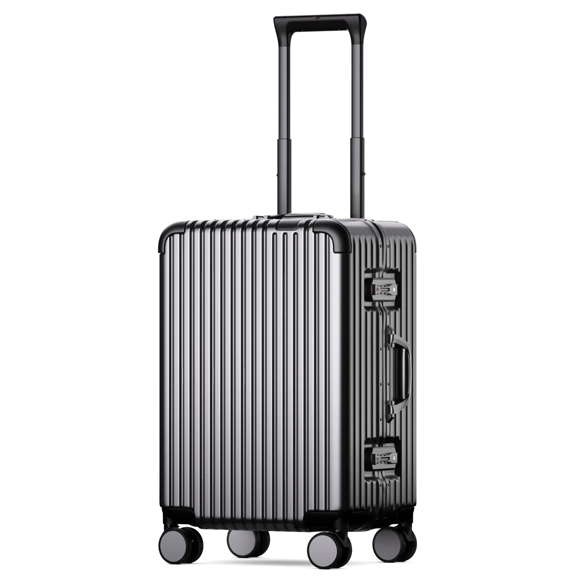 JMT-153610 Aluminium Frame Hard Case Trolley Bag for Travel and Custom PC Storage