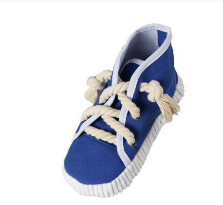 JMT-153866 Pet Simulation Sounding Toy - Colorful Cloth Canvas Shoes