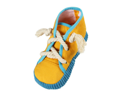JMT-153866 Pet Simulation Sounding Toy - Colorful Cloth Canvas Shoes