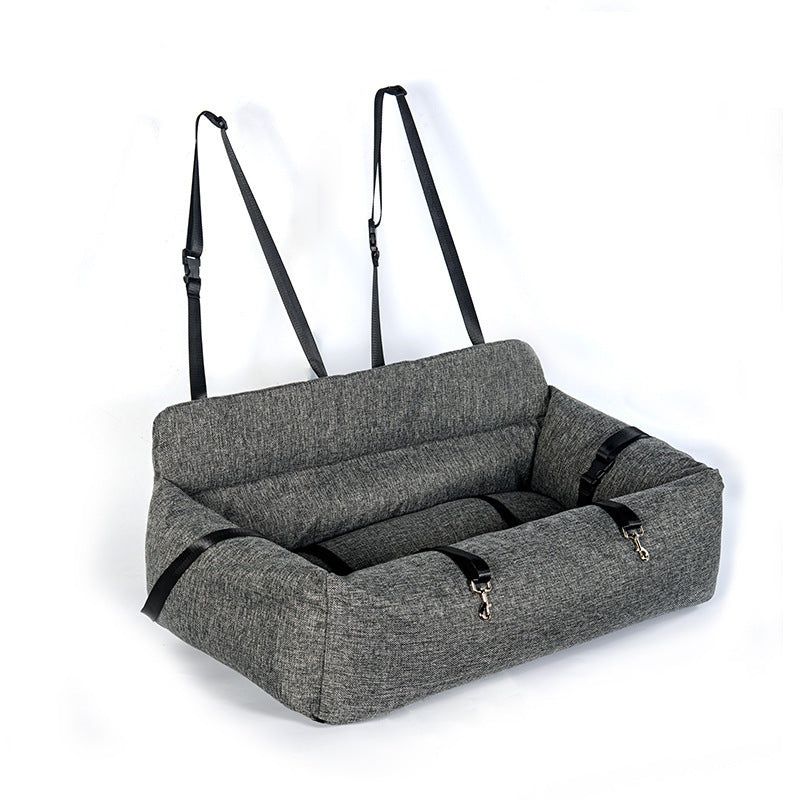 JMT-154186 Dual-purpose Indoor Car Dog Kennel - Soft Cloth Pet Nest in Various Colors