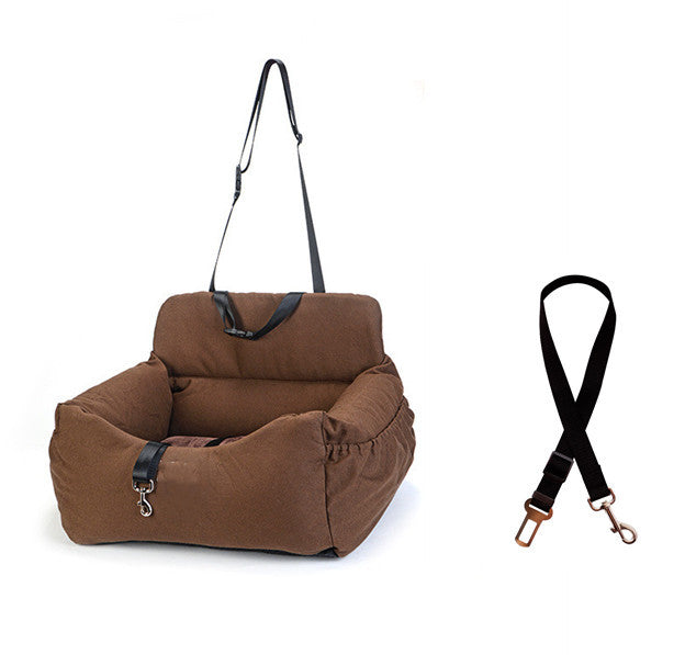 JMT-154186 Dual-purpose Indoor Car Dog Kennel - Soft Cloth Pet Nest in Various Colors