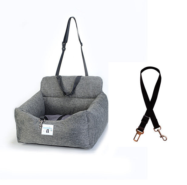JMT-154186 Dual-purpose Indoor Car Dog Kennel - Soft Cloth Pet Nest in Various Colors