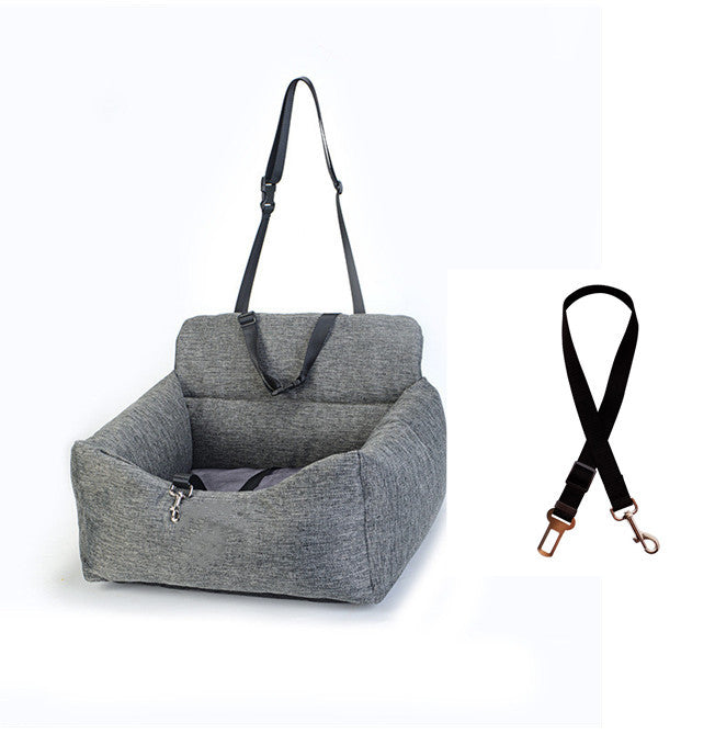 JMT-154186 Dual-purpose Indoor Car Dog Kennel - Soft Cloth Pet Nest in Various Colors