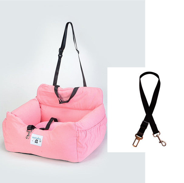 JMT-154186 Dual-purpose Indoor Car Dog Kennel - Soft Cloth Pet Nest in Various Colors