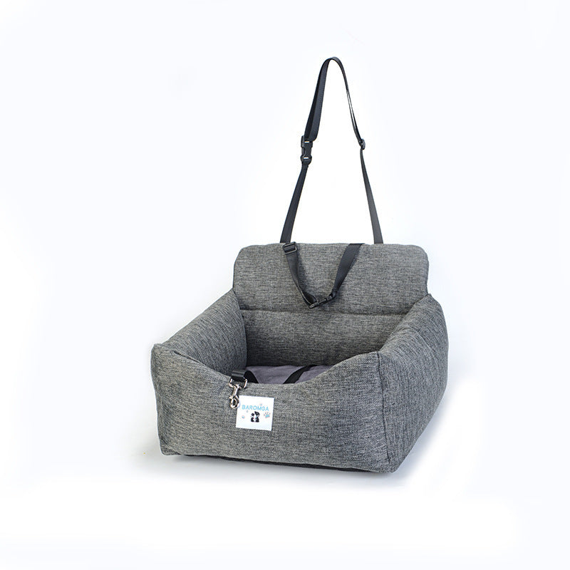 JMT-154186 Dual-purpose Indoor Car Dog Kennel - Soft Cloth Pet Nest in Various Colors