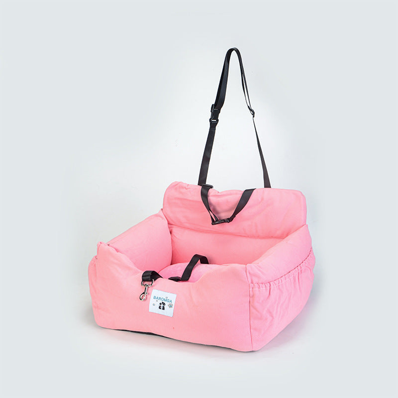 JMT-154186 Dual-purpose Indoor Car Dog Kennel - Soft Cloth Pet Nest in Various Colors